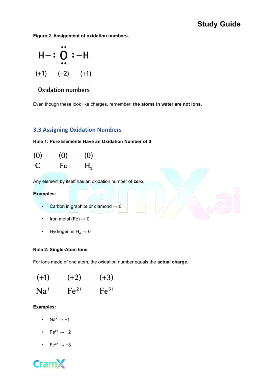 Chemistry - Oxidation‐Reduction Reactions, page 8
