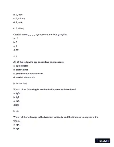 2024-2025 NBCE - Part 1 Practice test with Answers (336 Solved Questions) - Page 24 preview image