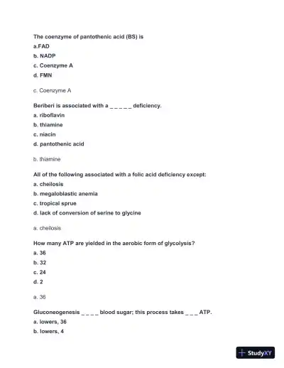 2024-2025 NBCE - Part 1 Practice test with Answers (336 Solved Questions) - Page 9 preview image