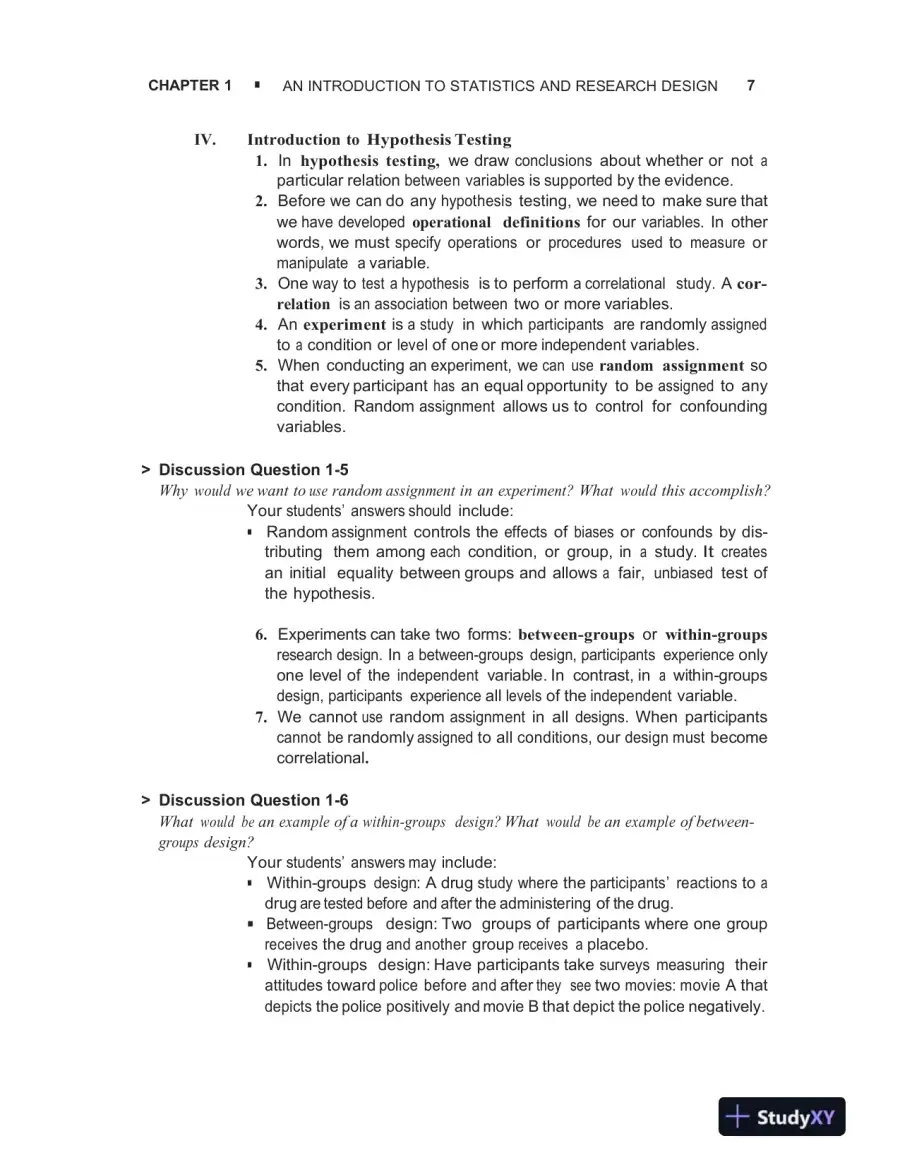 Class Notes for Essentials of Statistics for the Behavioral Sciences , 2nd Edition, page 8