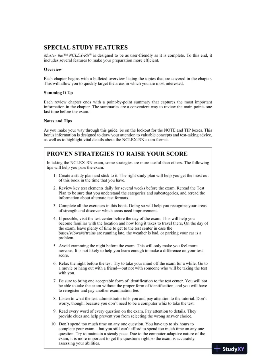 Master the NCLEX-RN Exam (2022), page 13