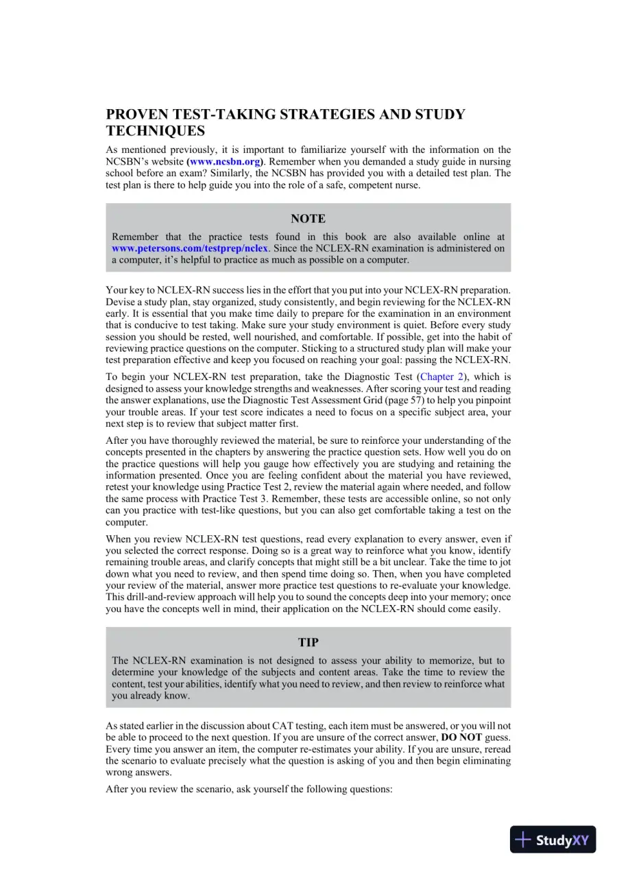 Master the NCLEX-RN Exam (2022), page 19