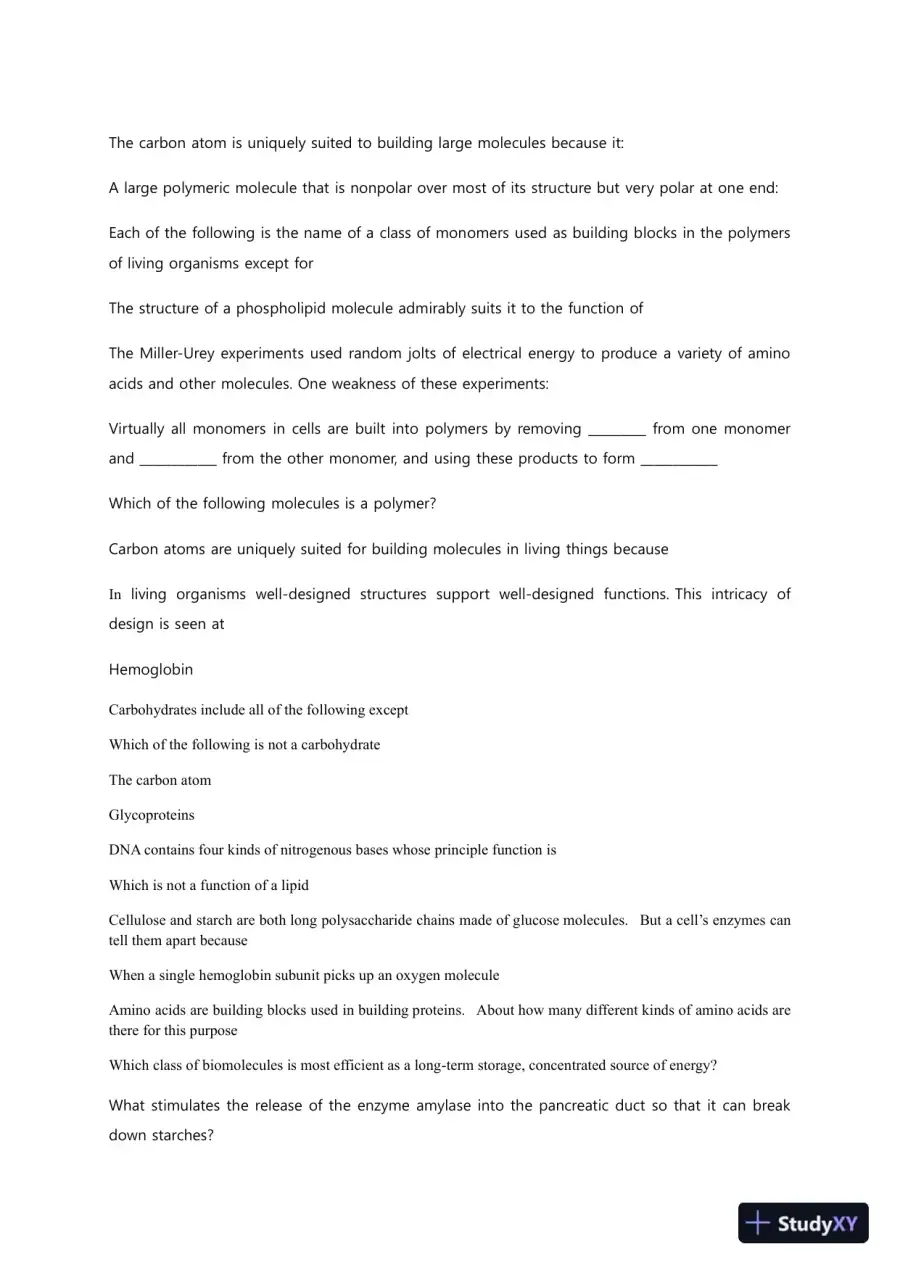 Liberty University BIOL 101 Quiz 2 Complete Solutions Correct Answers Key, page 3