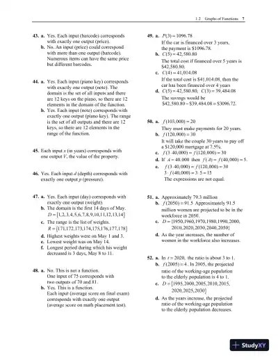 Solution Manual for College Algebra in Context with Applications for the Managerial, Life, and Social Sciences, 6th Edition - Page 13 preview image