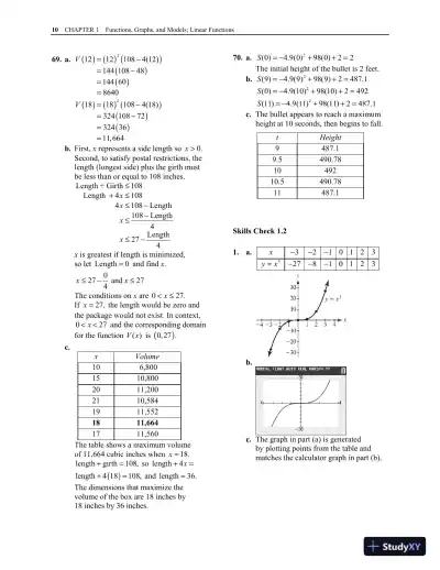Solution Manual for College Algebra in Context with Applications for the Managerial, Life, and Social Sciences, 6th Edition - Page 16 preview image