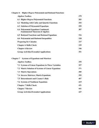 Solution Manual for College Algebra in Context with Applications for the Managerial, Life, and Social Sciences, 6th Edition - Page 5 preview image