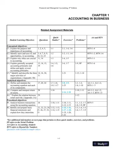 Lecture Notes for Financial and Managerial Accounting, 8th Edition - Page 1 preview image
