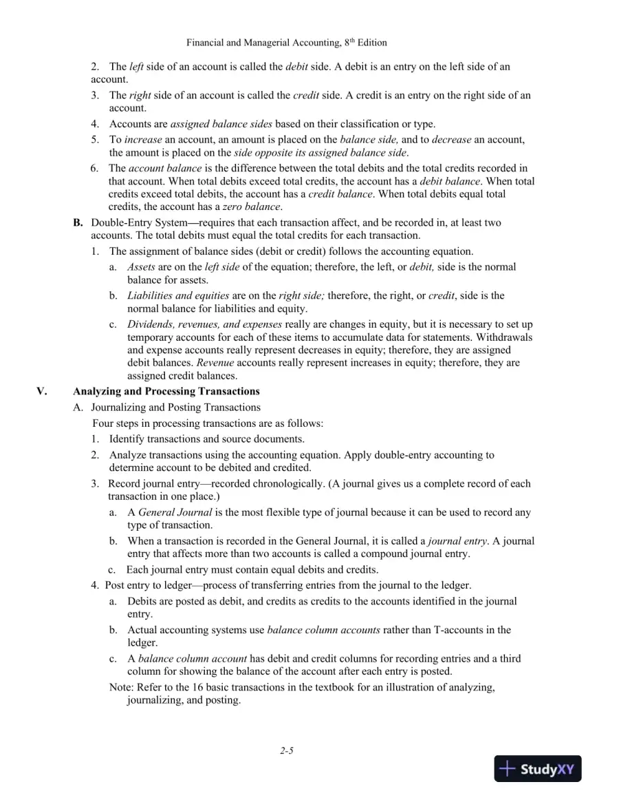 Lecture Notes for Financial and Managerial Accounting, 8th Edition, page 16