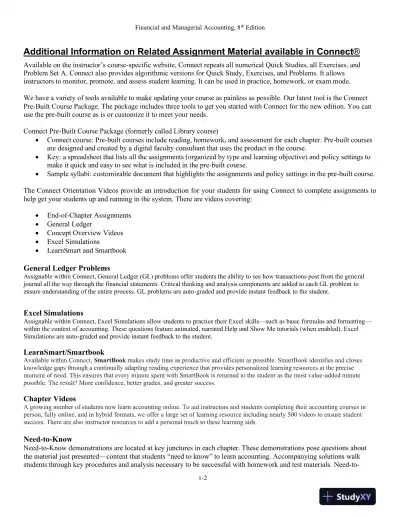 Lecture Notes for Financial and Managerial Accounting, 8th Edition - Page 3 preview image
