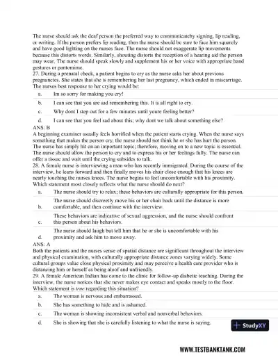 Advanced Health Assessment and Diagnostic Reasoning, 3rd Edition Test Bank - Page 10 preview image