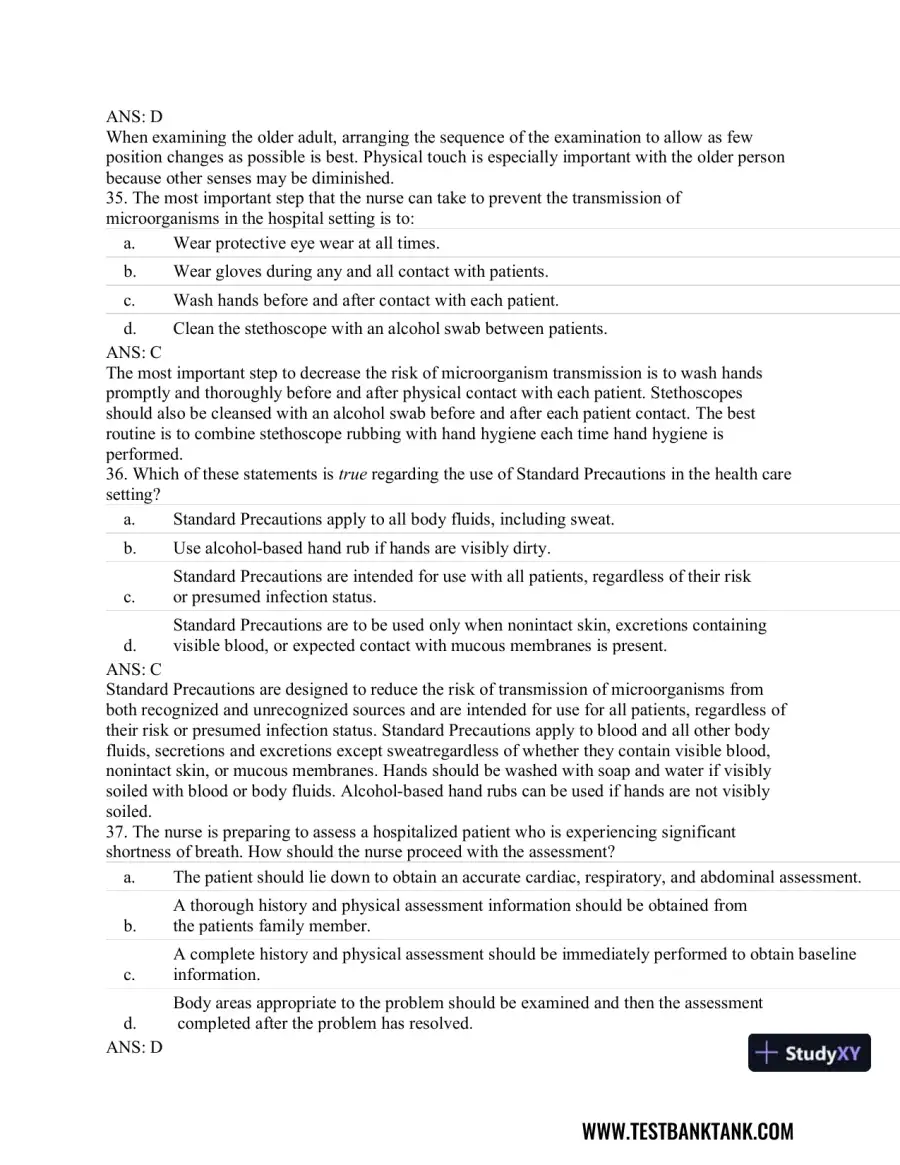 Advanced Health Assessment and Diagnostic Reasoning, 3rd Edition Test Bank, page 24