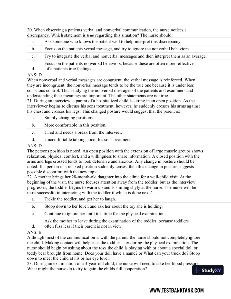Advanced Health Assessment and Diagnostic Reasoning, 3rd Edition Test Bank, page 8
