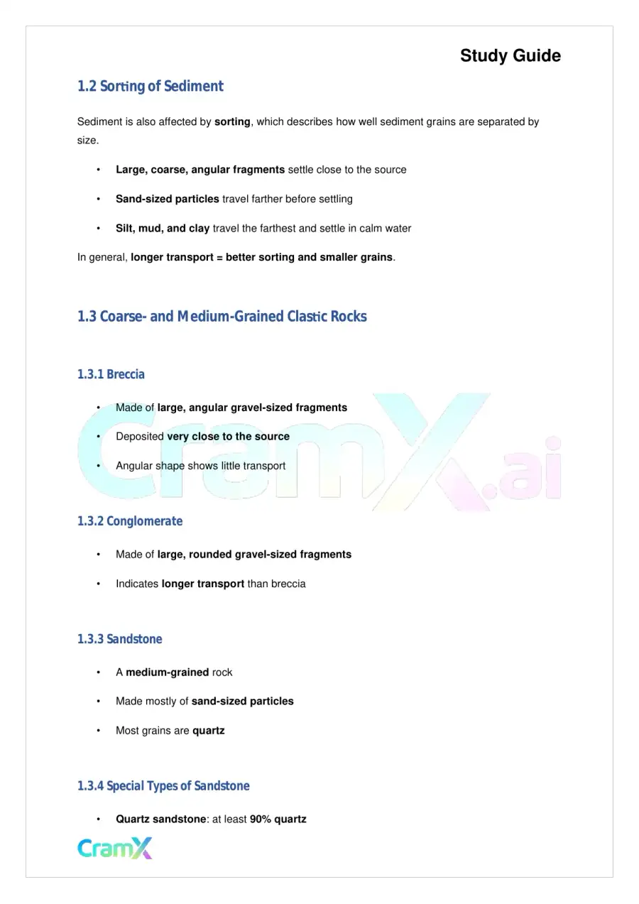 Geology - Sedimentary Rocks, page 2