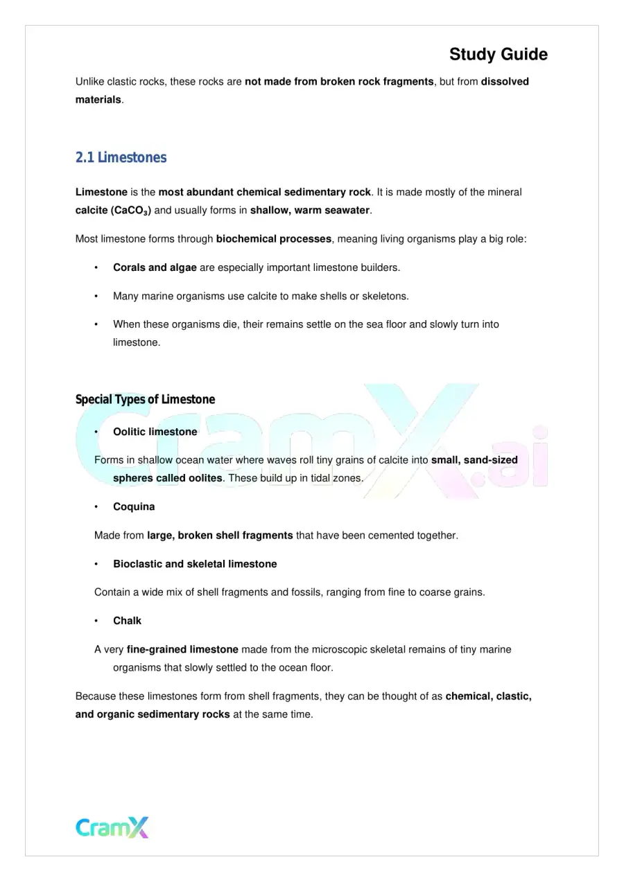 Geology - Sedimentary Rocks, page 4