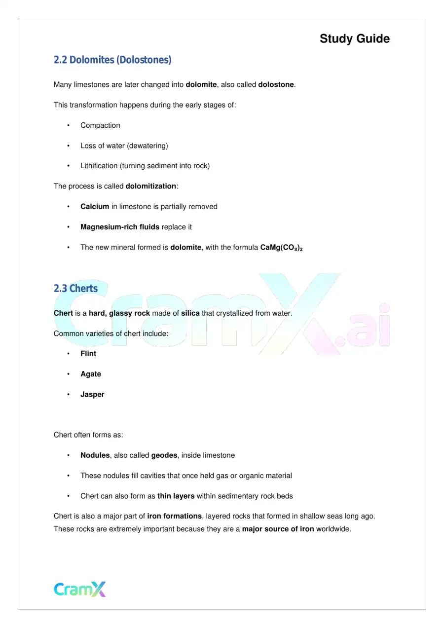 Geology - Sedimentary Rocks, page 5