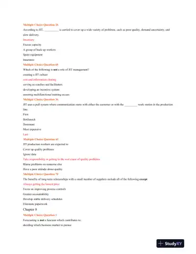 BUS 515 Final Exam Part 1 and 2 - Page 3 preview image