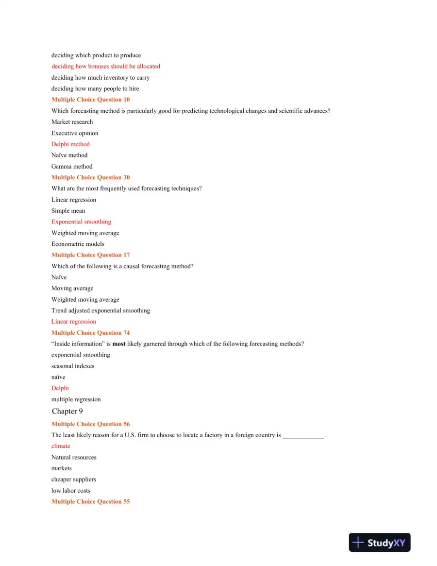 BUS 515 Final Exam Part 1 and 2, page 4