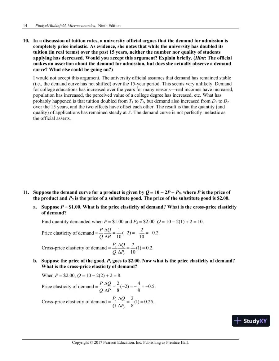 Solution Manual for Microeconomics, 9th Edition, page 17