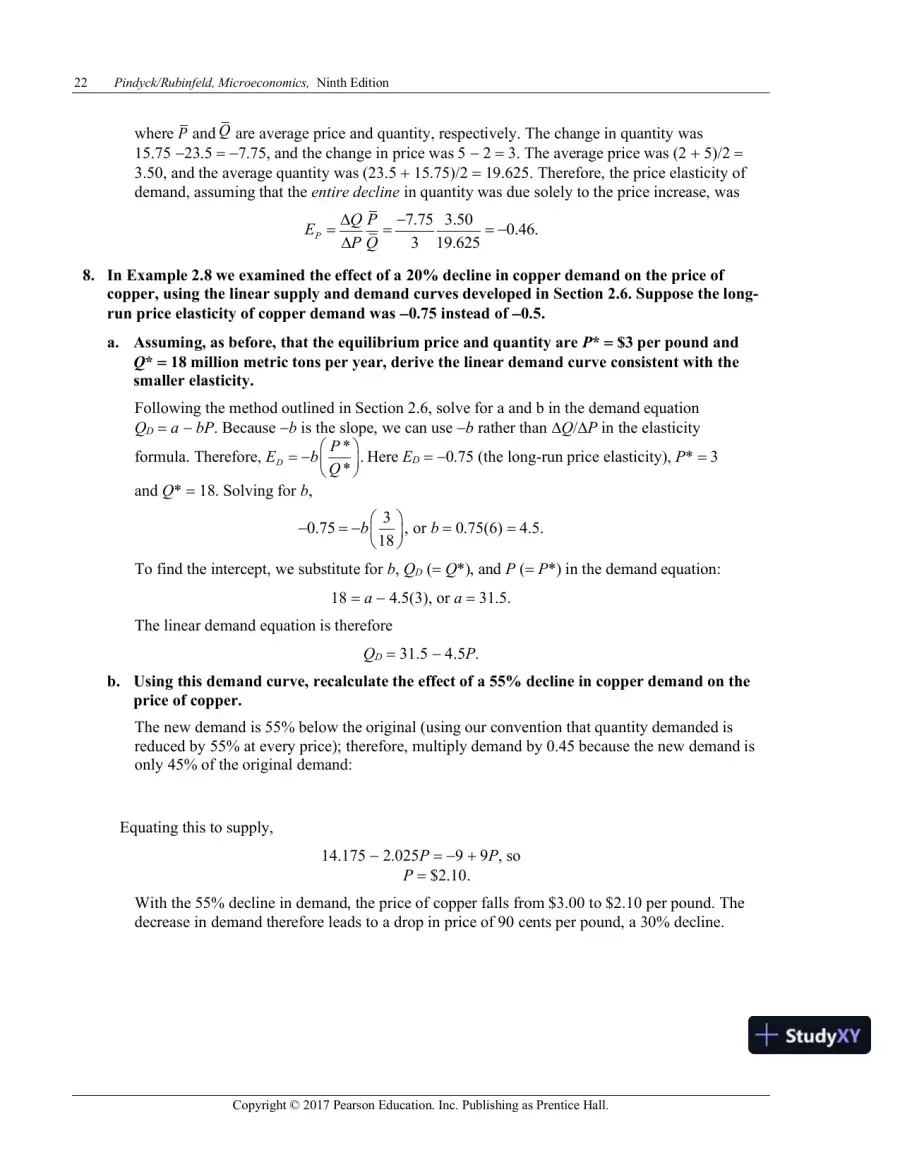 Solution Manual for Microeconomics, 9th Edition, page 25
