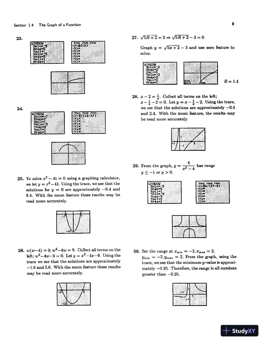 Solution Manual for Technical Calculus With Analytic Geometry  , 4th Edition, page 10