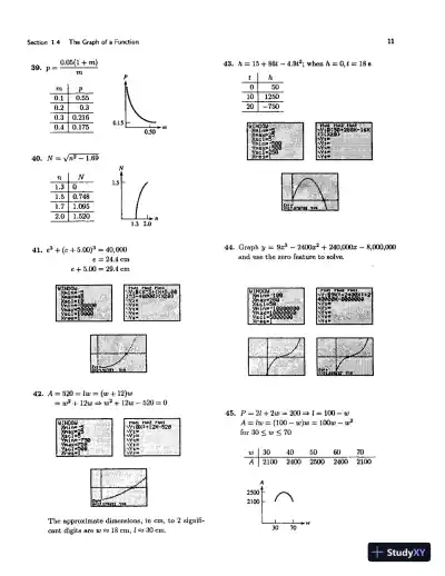 Solution Manual for Technical Calculus With Analytic Geometry , 4th Edition - Page 12 preview image