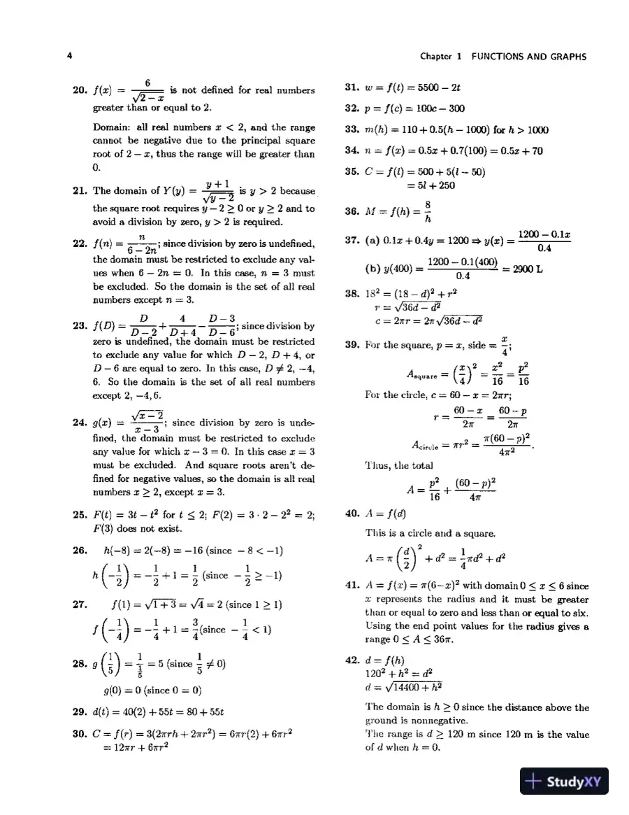 Solution Manual for Technical Calculus With Analytic Geometry  , 4th Edition, page 5