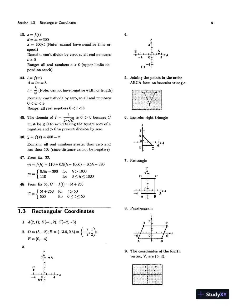 Solution Manual for Technical Calculus With Analytic Geometry  , 4th Edition, page 6