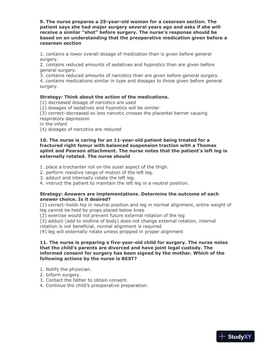 NCLEX Clinical Reasoning and Strategy Exam Preparation 4 With Answers (150 Solved Questions), page 5