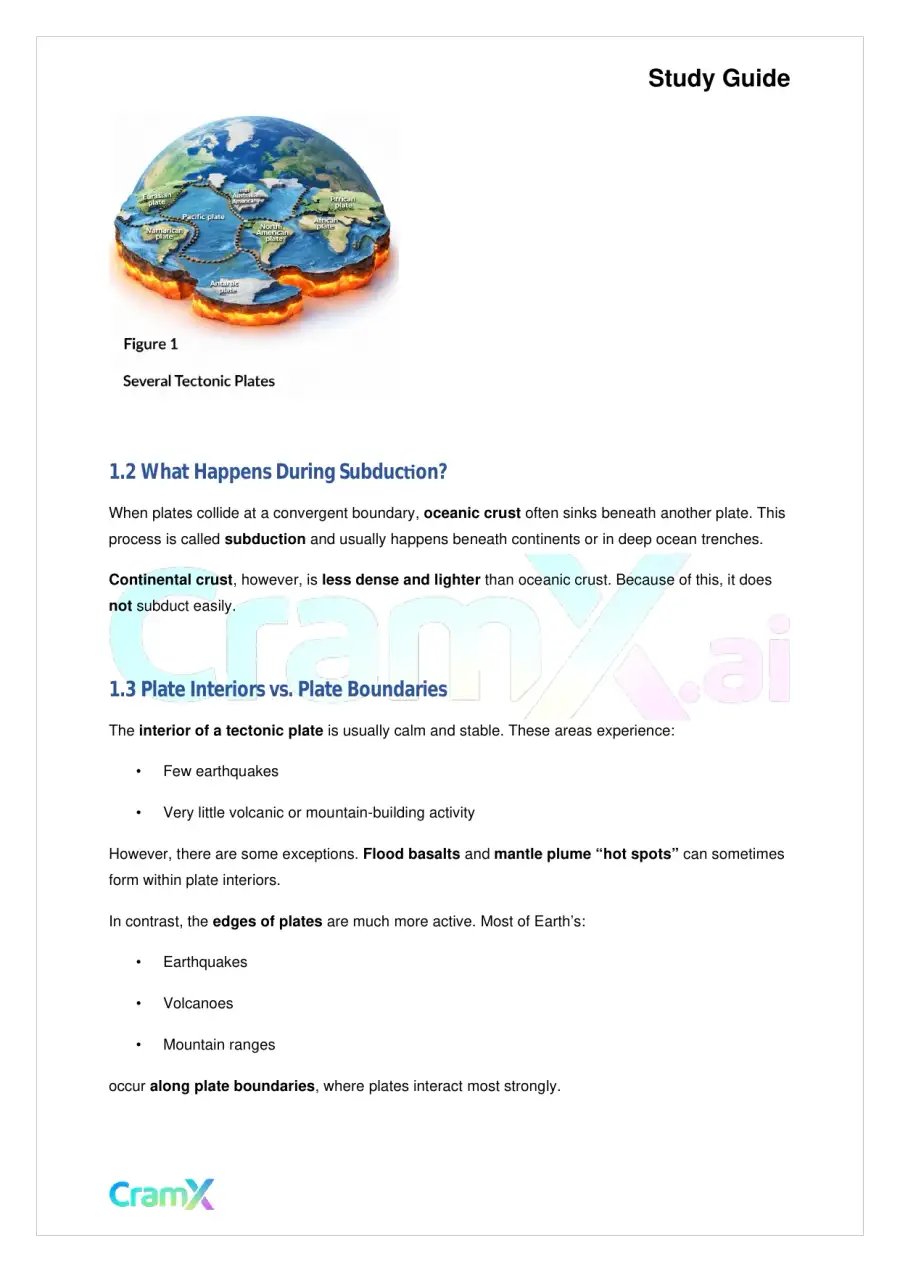 Geology - Plate Tectonics, page 2