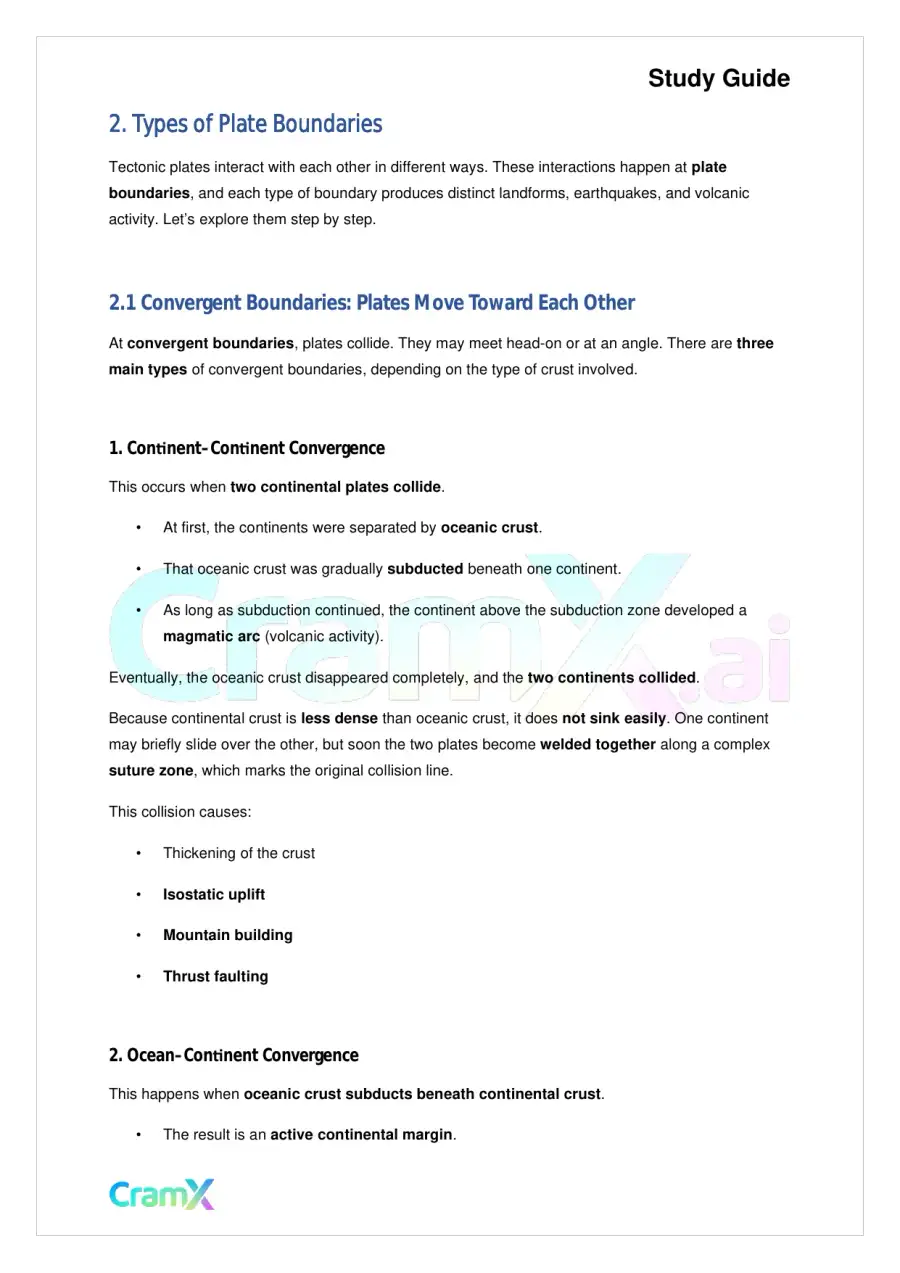 Geology - Plate Tectonics, page 3