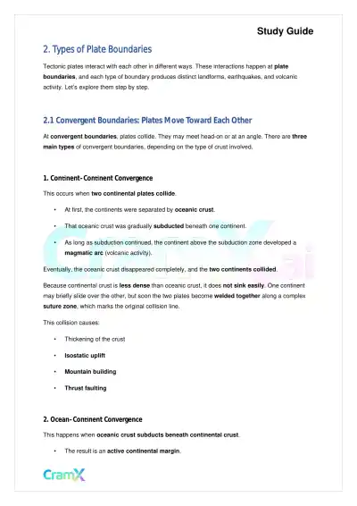 Geology - Plate Tectonics - Page 3 preview image