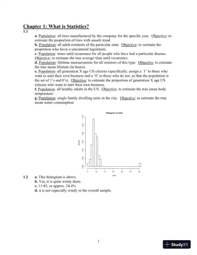 Mathematical Statistics With Applications, 7th Edition Solution Manual - Page 1 preview image