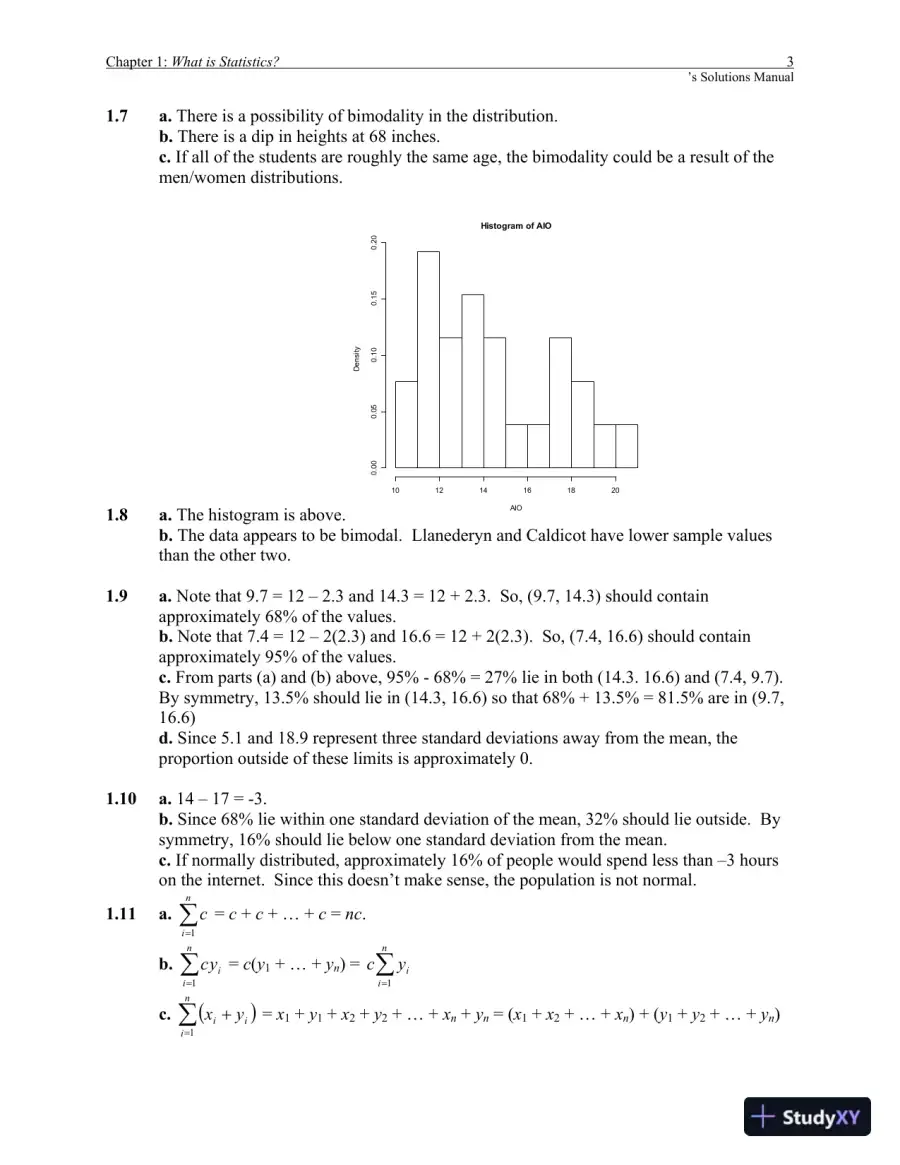 Mathematical Statistics With Applications, 7th Edition Solution Manual, page 4