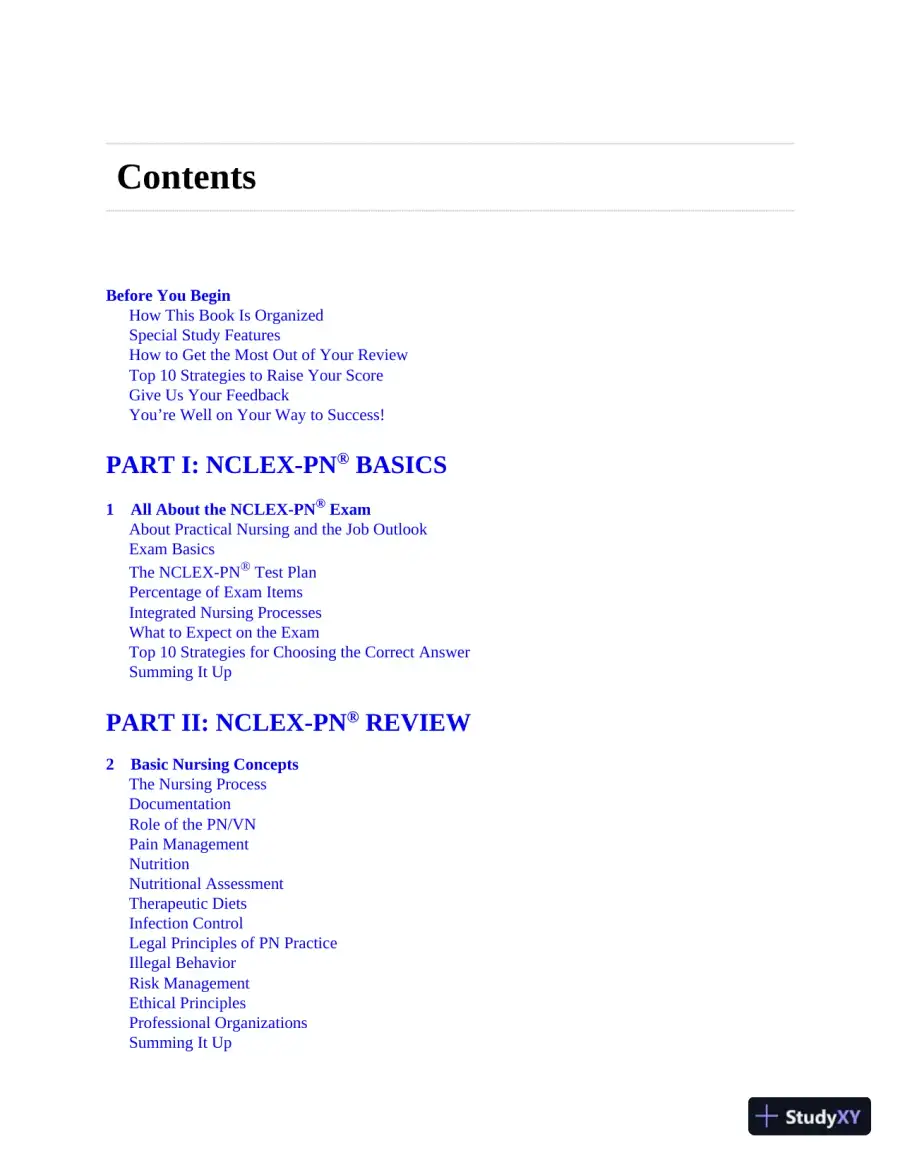 Master The NCLEX-PN (2020), page 7