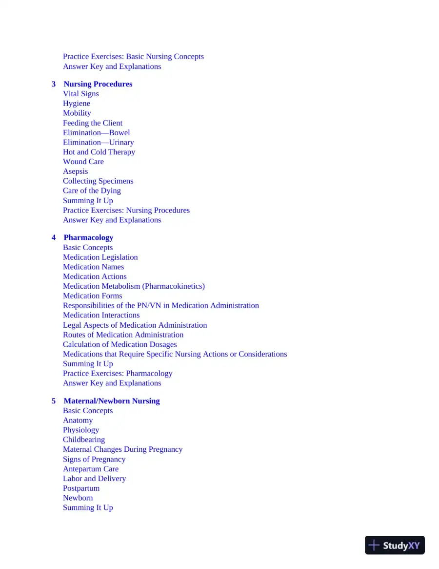 Master The NCLEX-PN (2020), page 8