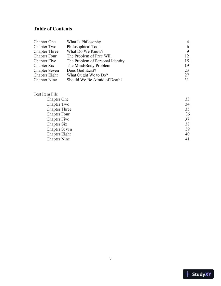 Lecture Notes For Ultimate Questions: Thinking about Philosophy, 4th Edition, page 3