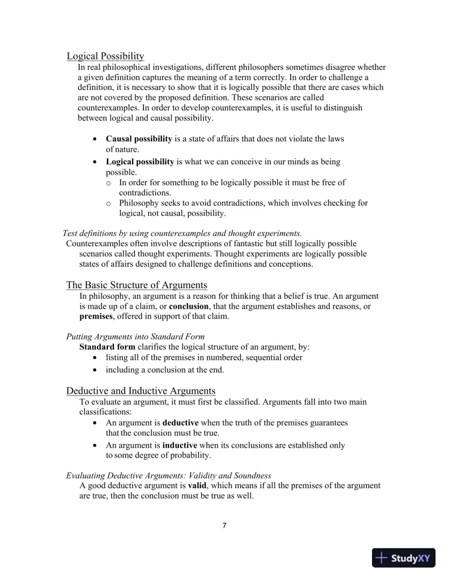 Lecture Notes For Ultimate Questions: Thinking about Philosophy, 4th Edition, page 7