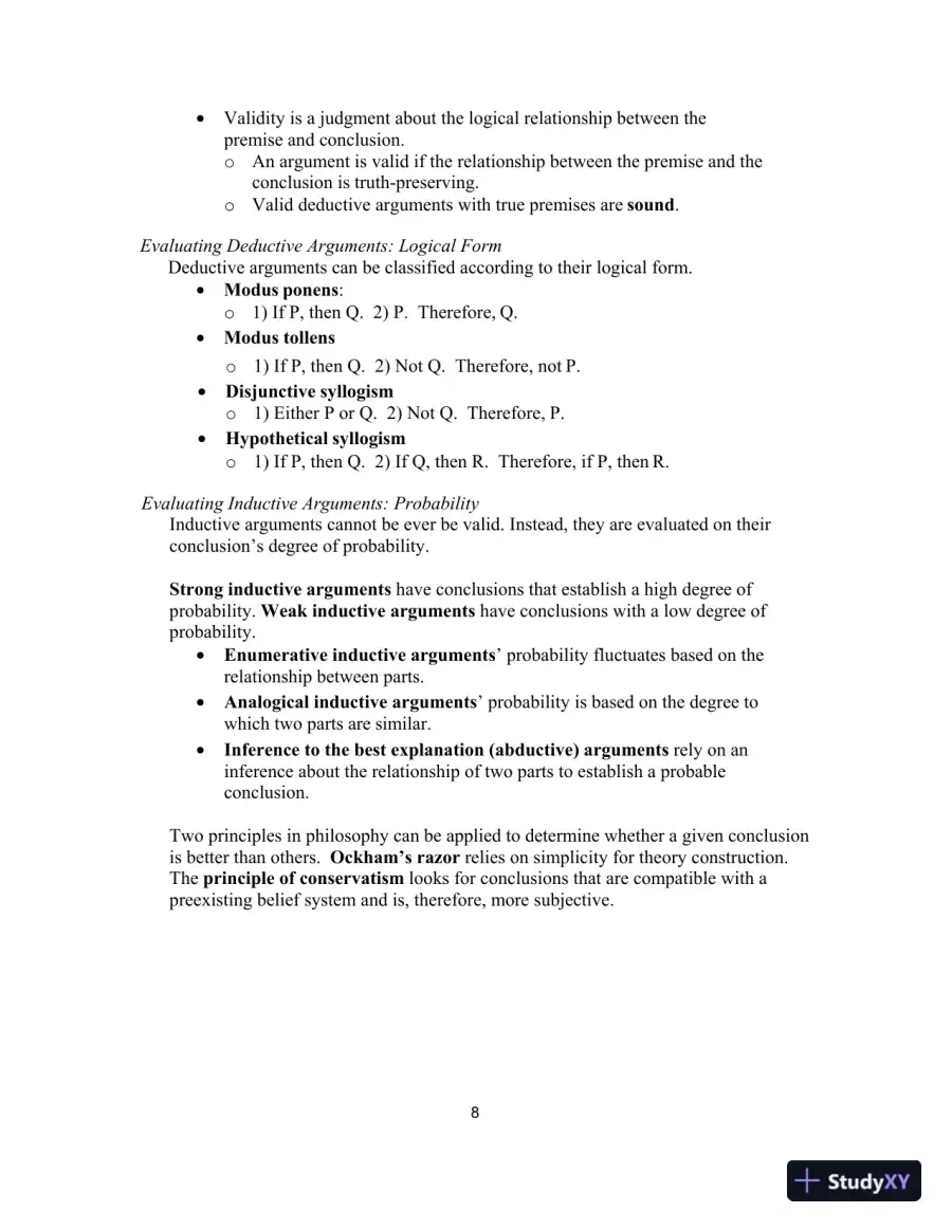 Lecture Notes For Ultimate Questions: Thinking about Philosophy, 4th Edition, page 8