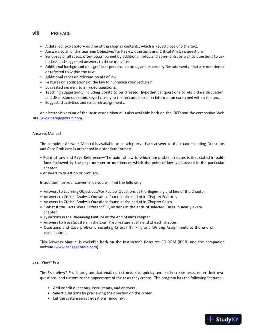 Cengage Advantage Books: Essentials of the Legal Environment, 4th Edition Test Bank, page 5