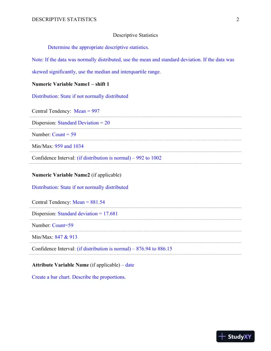 QNT/561 Descriptive Statistics, page 3