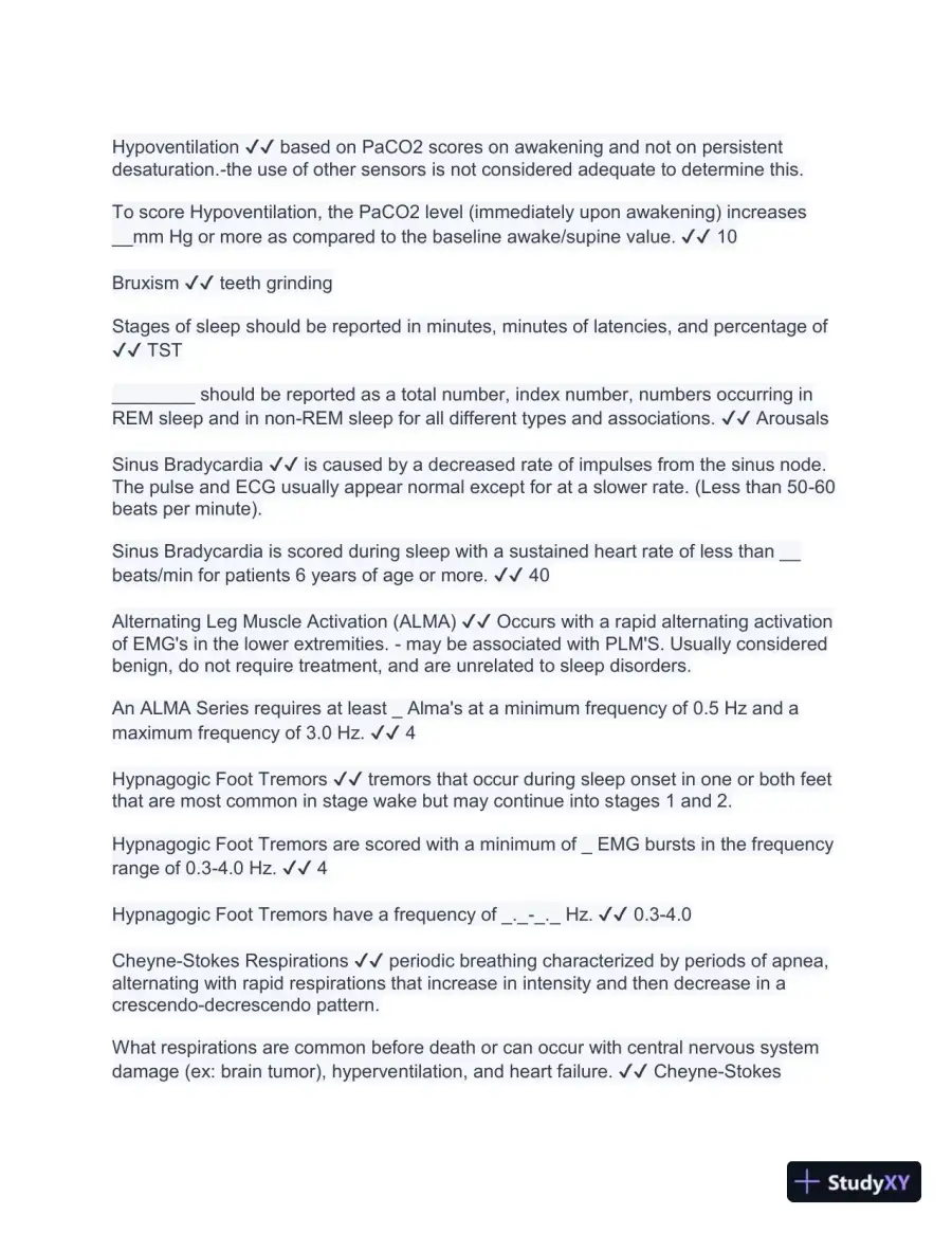 New RPSGT Exam - Study Guide and Practice test with Answers (999 Solved Questions), page 13