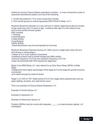 New RPSGT Exam - Study Guide and Practice test with Answers (999 Solved Questions) - Page 14 preview image