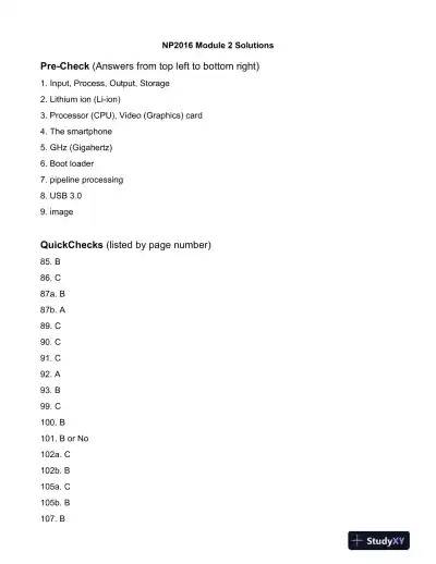 Solution Manual for New Perspectives on Computer Concepts 2018: Comprehensive, 20th Edition - Page 11 preview image