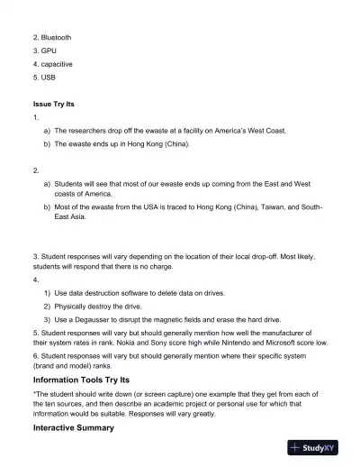 Solution Manual for New Perspectives on Computer Concepts 2018: Comprehensive, 20th Edition - Page 14 preview image