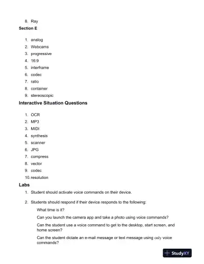 Solution Manual for New Perspectives on Computer Concepts 2018: Comprehensive, 20th Edition - Page 9 preview image