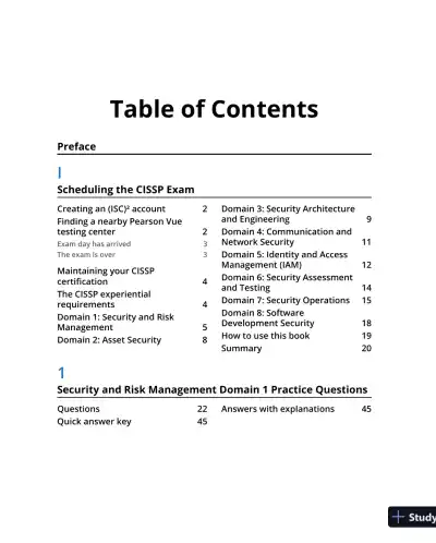 CISSP ISC2 Certification Practice Exams and Tests: All 8 CISSP domains for May 2021 (2021) - Page 9 preview image