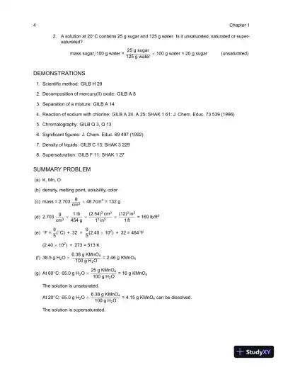 Solution Manual For Chemistry: Principles and Reactions, 8th Edition - Page 10 preview image