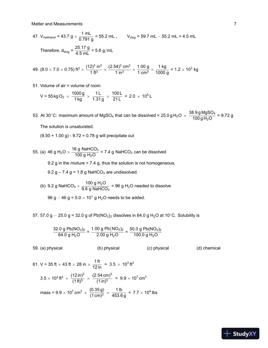 Solution Manual For Chemistry: Principles and Reactions, 8th Edition, page 13