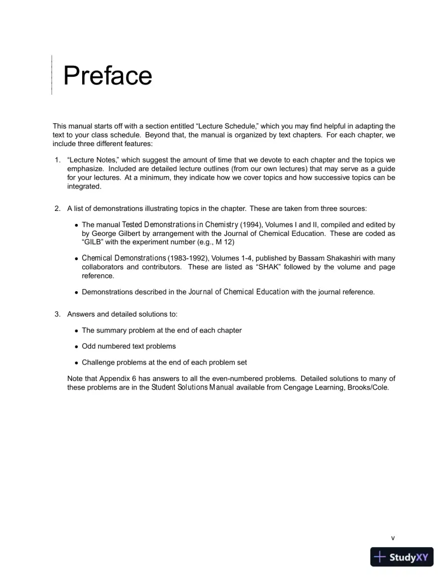 Solution Manual For Chemistry: Principles and Reactions, 8th Edition, page 3
