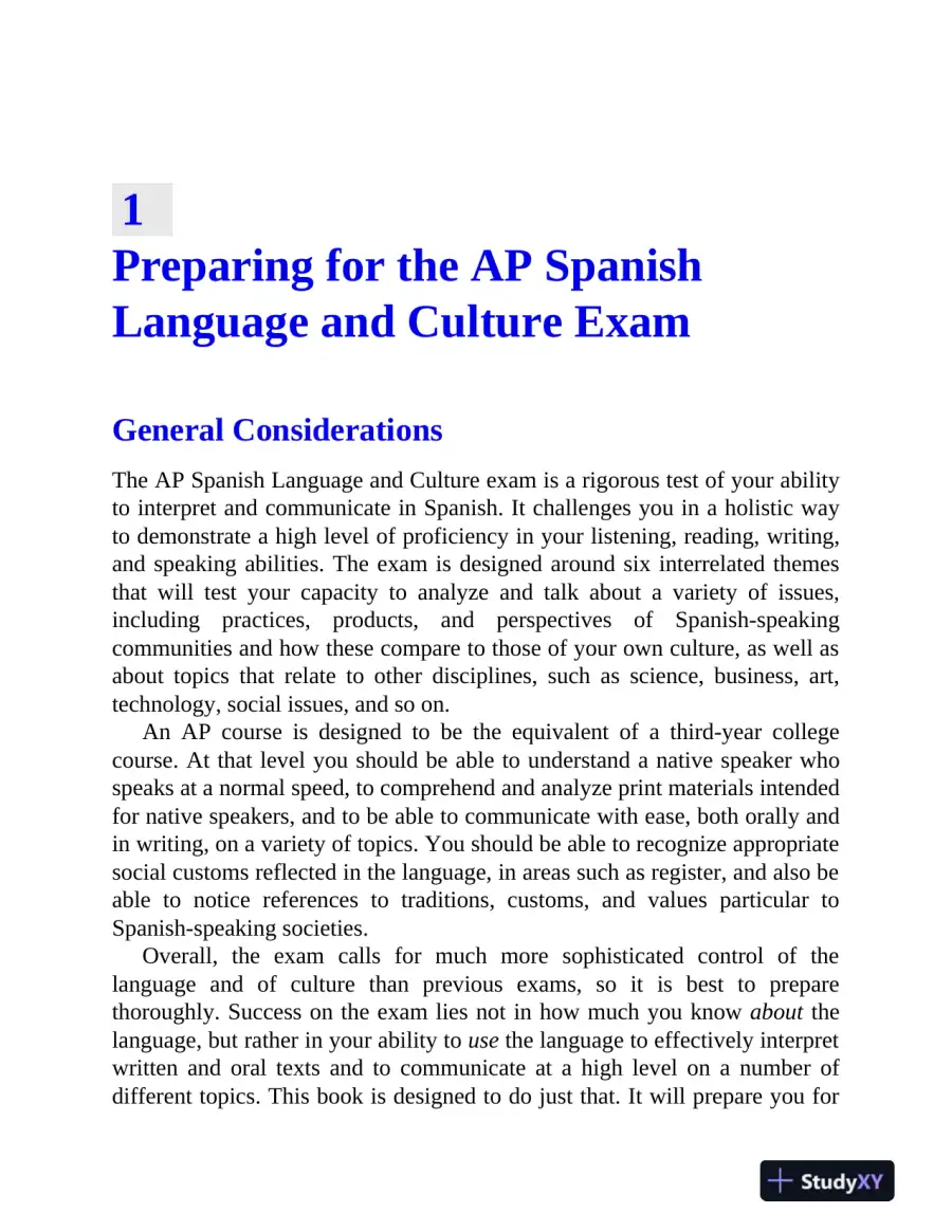 AP Spanish Language and Culture Premium, 2024: 5 Practice Tests + Comprehensive Review (2023), page 13